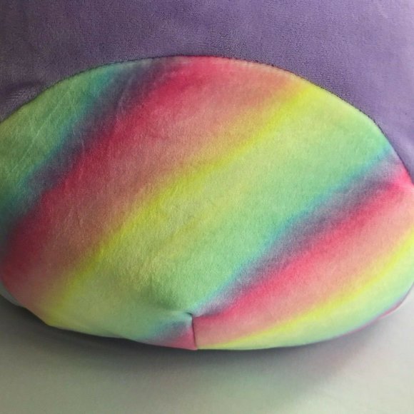 New NWT BIG Squishmallow 16" Cienna Rainbow Unicorn Cat Kitten Purple JUMBO - Picture 6 of 8
